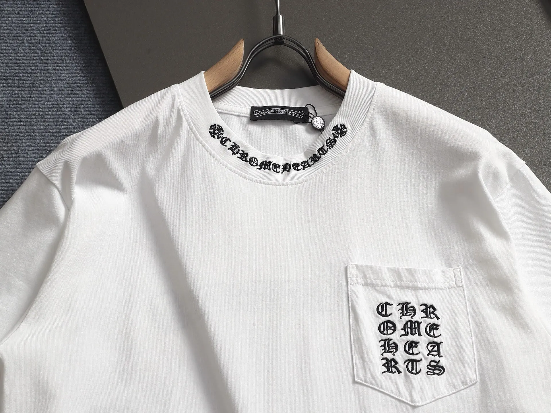 𝗖𝗵𝗿𝗼𝗺𝗲 𝗛𝗲𝗮𝗿𝘁𝘀/ 2026 New Arrival Original T 👑 ！ ！ ✟ ！ 👍 ✂️Quality , ！ 。 ： ➕100% 。Authentic ➕ ➕3D ➕ ： ！ ！ Authentic ！ Same Style ！ ：White Black Size：S-XL
